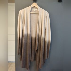 Barefoot Dreams Ombre Calypso Wrap Cardigan  L/XL beige/brown
